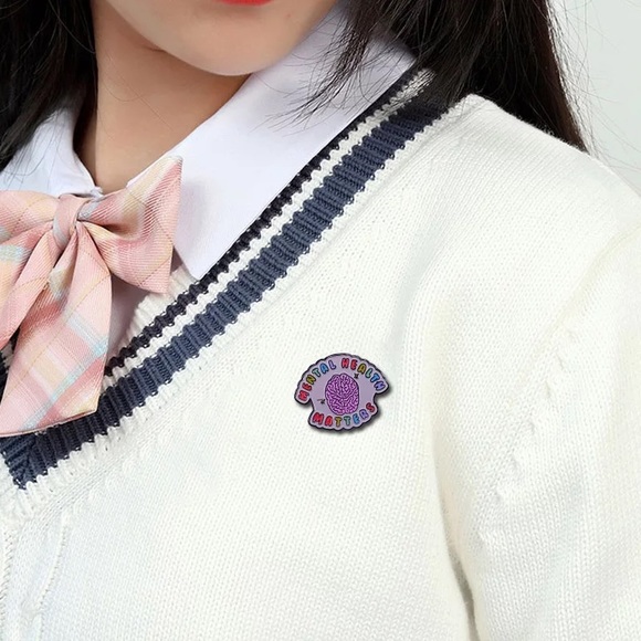 Mental Health Matters Enamel Pin Advocacy Stigma Awareness Psych Counselling Pin - Picture 5 of 8